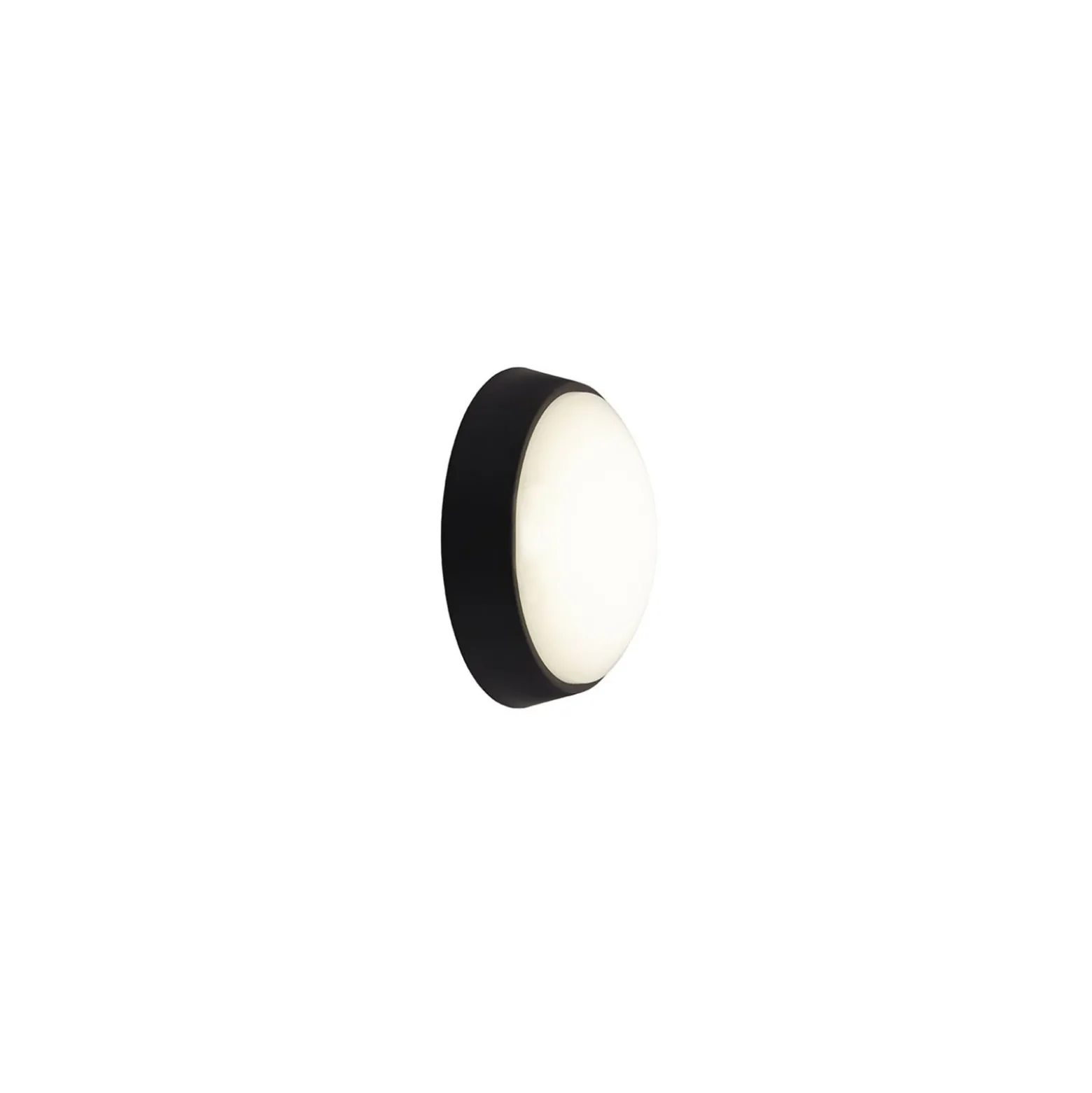 Ansell LED Plafond Helder Cirkulär Enkel Svart 12W 1058lm - 830-840-865 CCT | 215mm - IP54