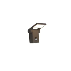Ansell LED Vägglampa Tempo 90D Lutningsbar Grafit 10W 685lm - 830 Varm Vit | IP54 - Rörelse- och ljussensor