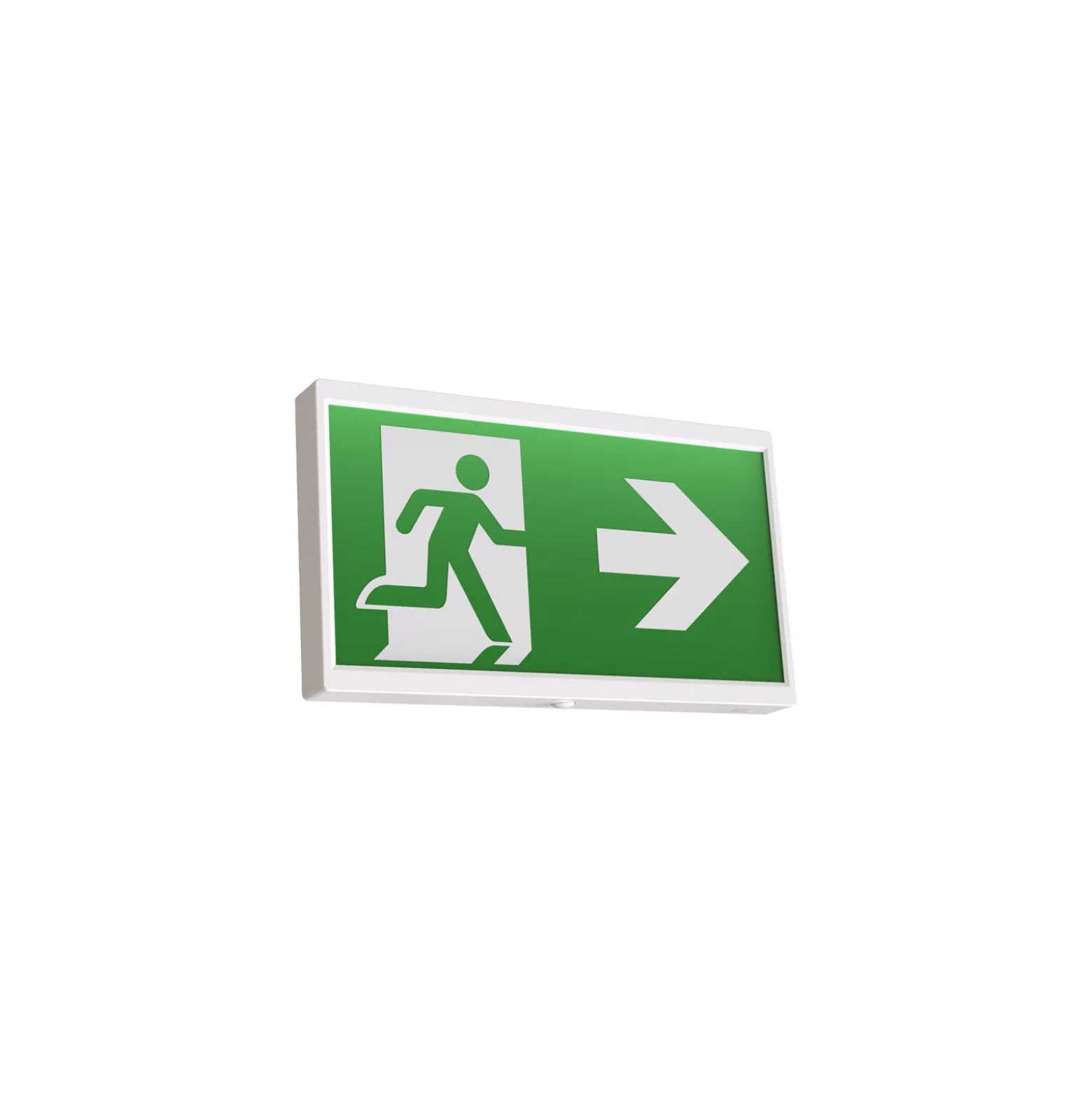 Ansell LED Väggmonterad Nödutgångsskylt EndLED Vit 2.5W 18lm - 860 Dagsljus | Självtest