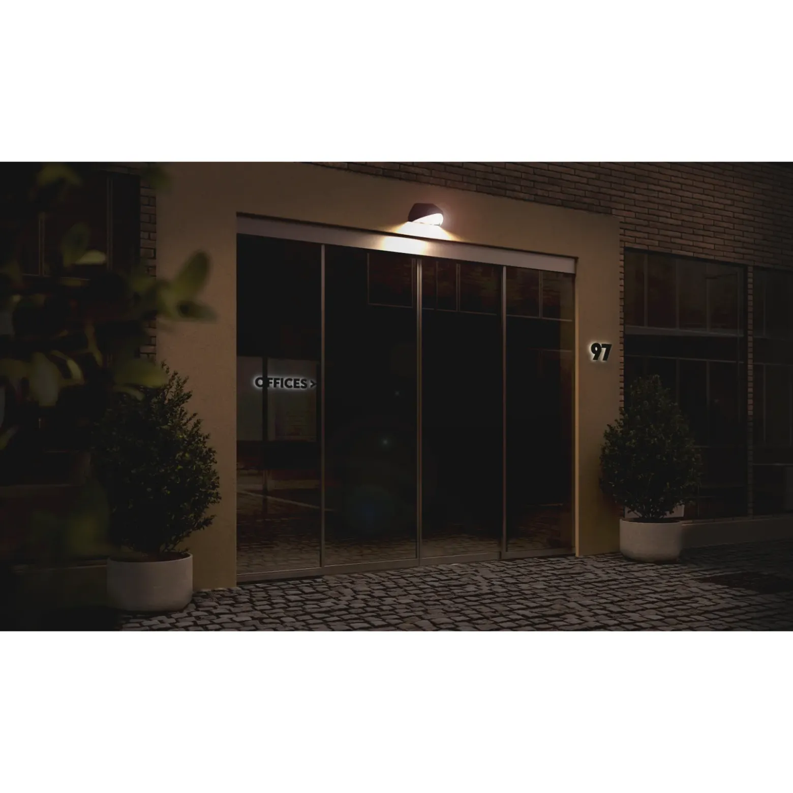Ansell Vägglampa AWOLF MINI Svart 4.5W/8W - 830-840 CCT | IP65