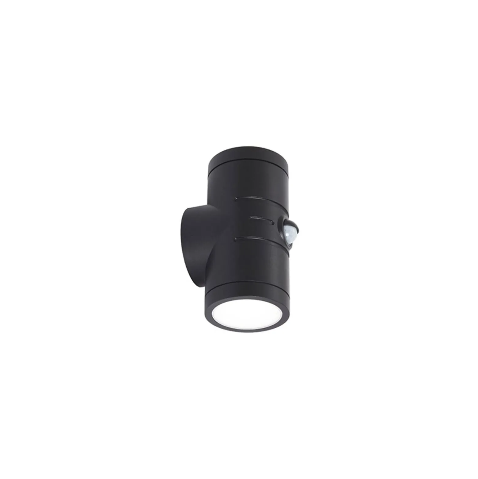 Ansell Vägglampa Reef Svart Up & Down - Utomhus - 10W 885lm 90D - 830-840-860 CCT | IP65 -Rörelse- och Ljussensor