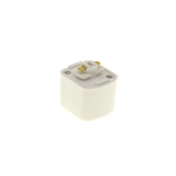 Bright Choice 1-Fas Rail Fyrkant Adapter Vit