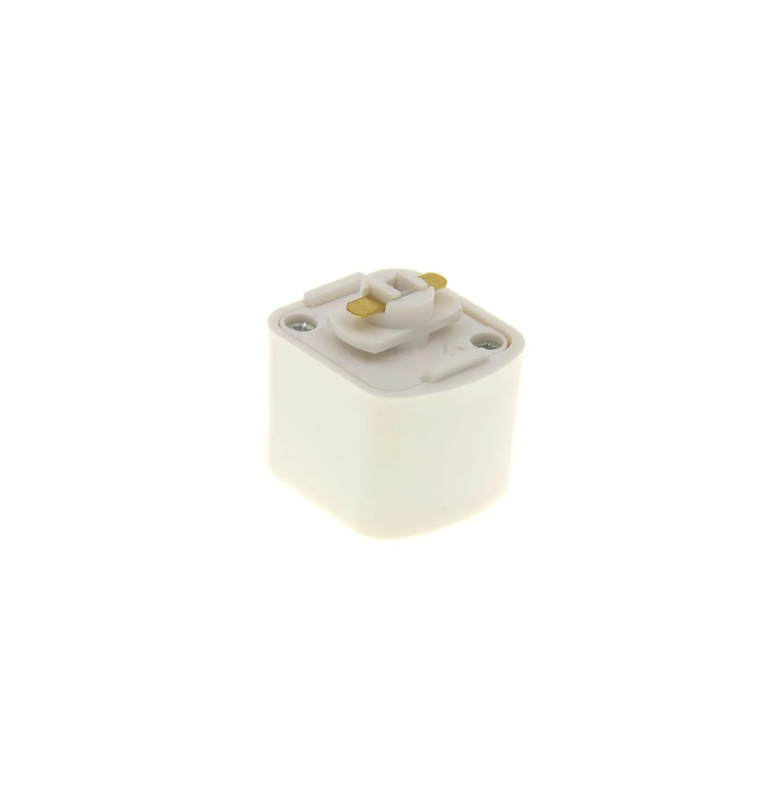 Bright Choice 1-Fas Rail Fyrkant Adapter Vit