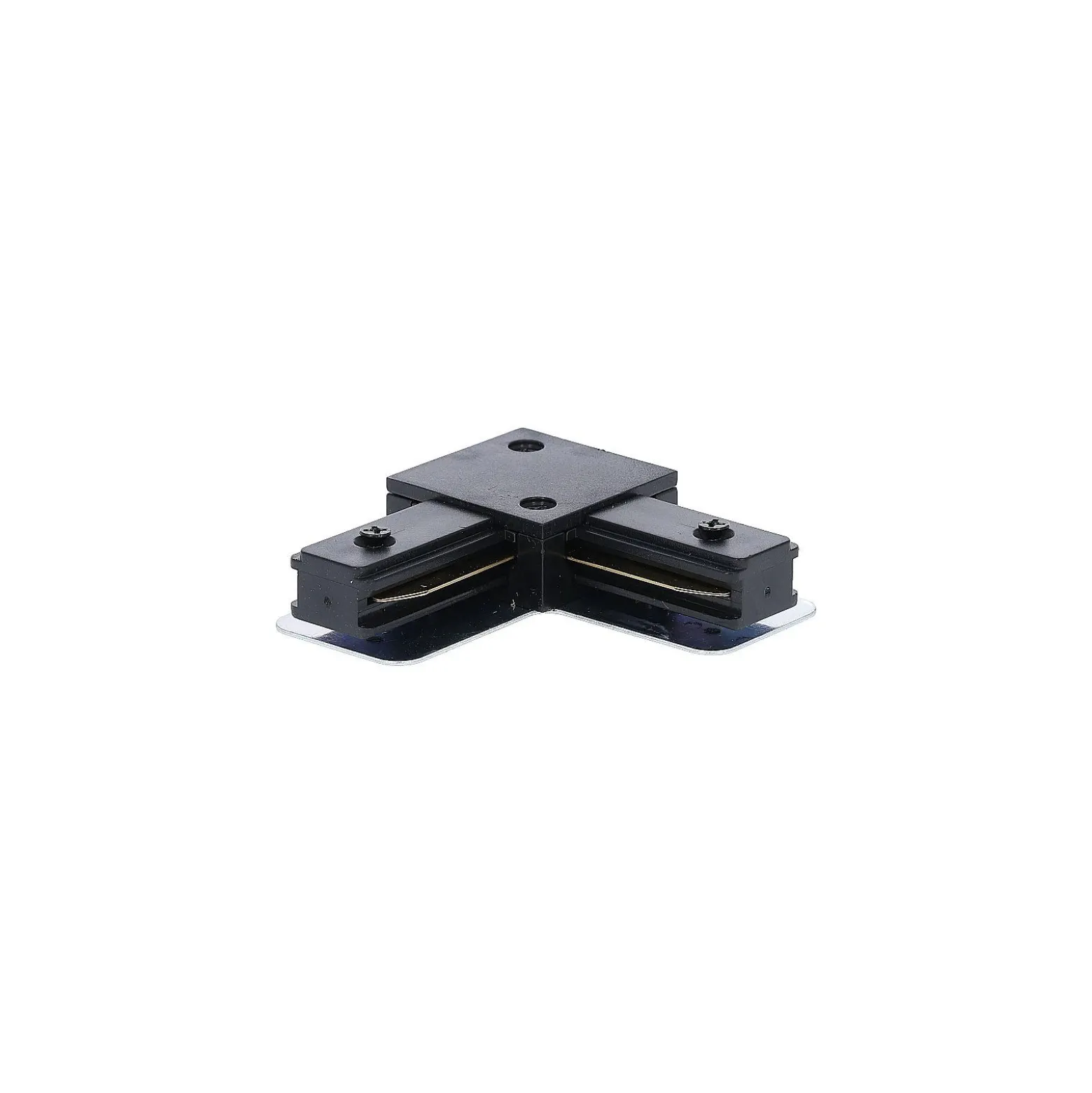 Bright Choice Komplett set 1-Fas Rail L 1,5 x 2 Meter Svart | incl. 5x Spot + GU10 2700K 3W Dimbar + Ändkåpa, Strömkontakt och L -Anslutningsstycke