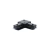 Bright Choice Komplett set 1-Fas Rail L 1x 1,5 Meter Svart | incl. 6x Spot + GU10 2700K 3W Dimbar + Ändkåpa, Strömkontakt och L -Anslutningsstycke
