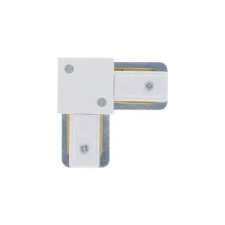 Bright Choice Komplett set 1-Fas Rail L 1 x 1 Meter Vit | incl. 5x Spot + GU10 2700K 3W Dimbar + 1 x 1 Meter Ändkåpa, Strömkontakt och L -Anslutningsstycke