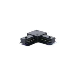 Bright Choice Komplett set 1-Fas Rail L 1 x 1 Meter Svart | incl. 6x Spot + GU10 2700K 3W Dimbar + Ändkåpa, Strömkontakt och L -Anslutningsstycke