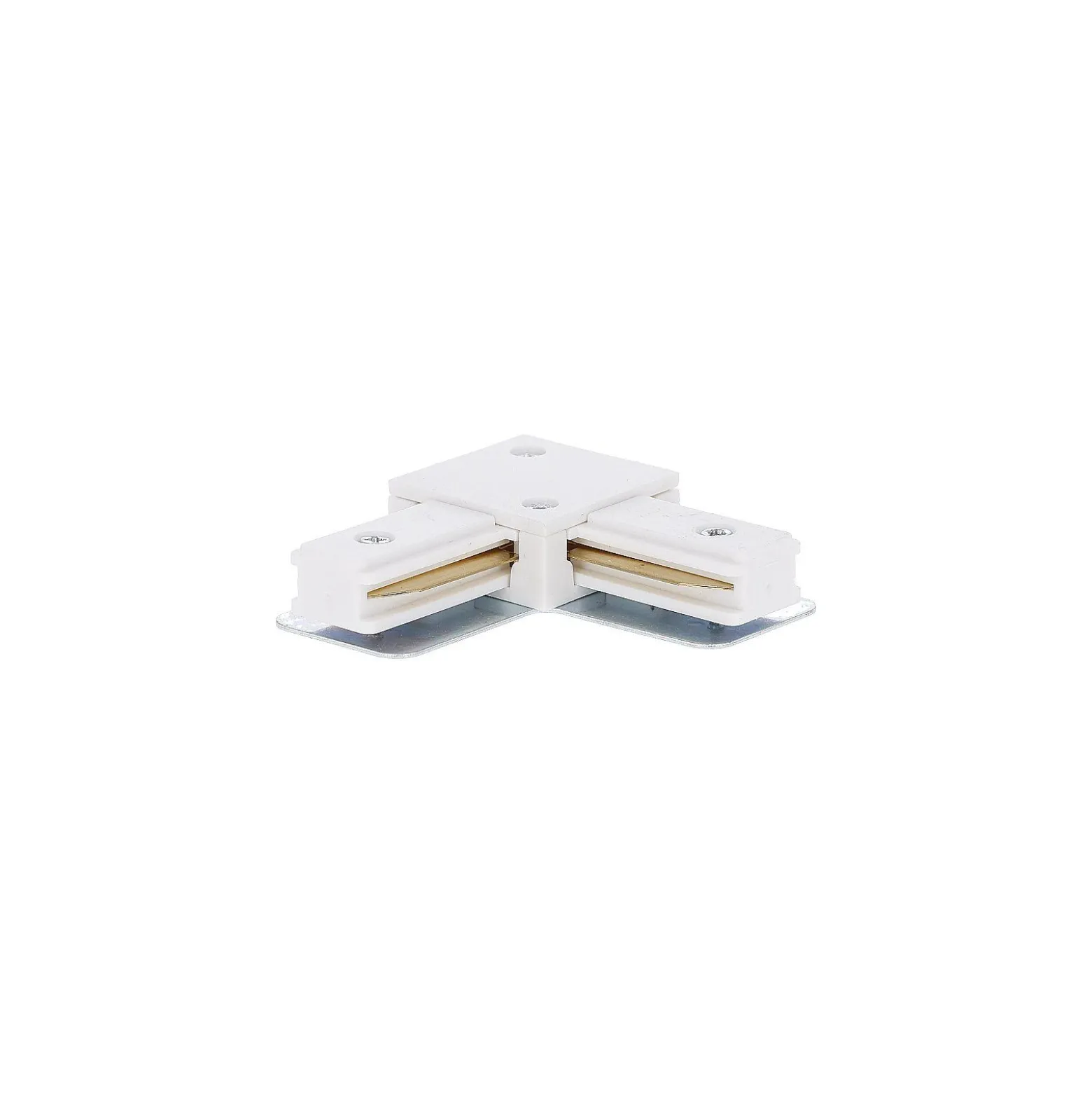 Bright Choice Komplett set 1-Fas Rail L 1 x 1,5 Meter Vit | incl. 5x Spot + GU10 2700K 3W Dimbar + Ändkåpa, Strömkontakt och L -Anslutningsstycke