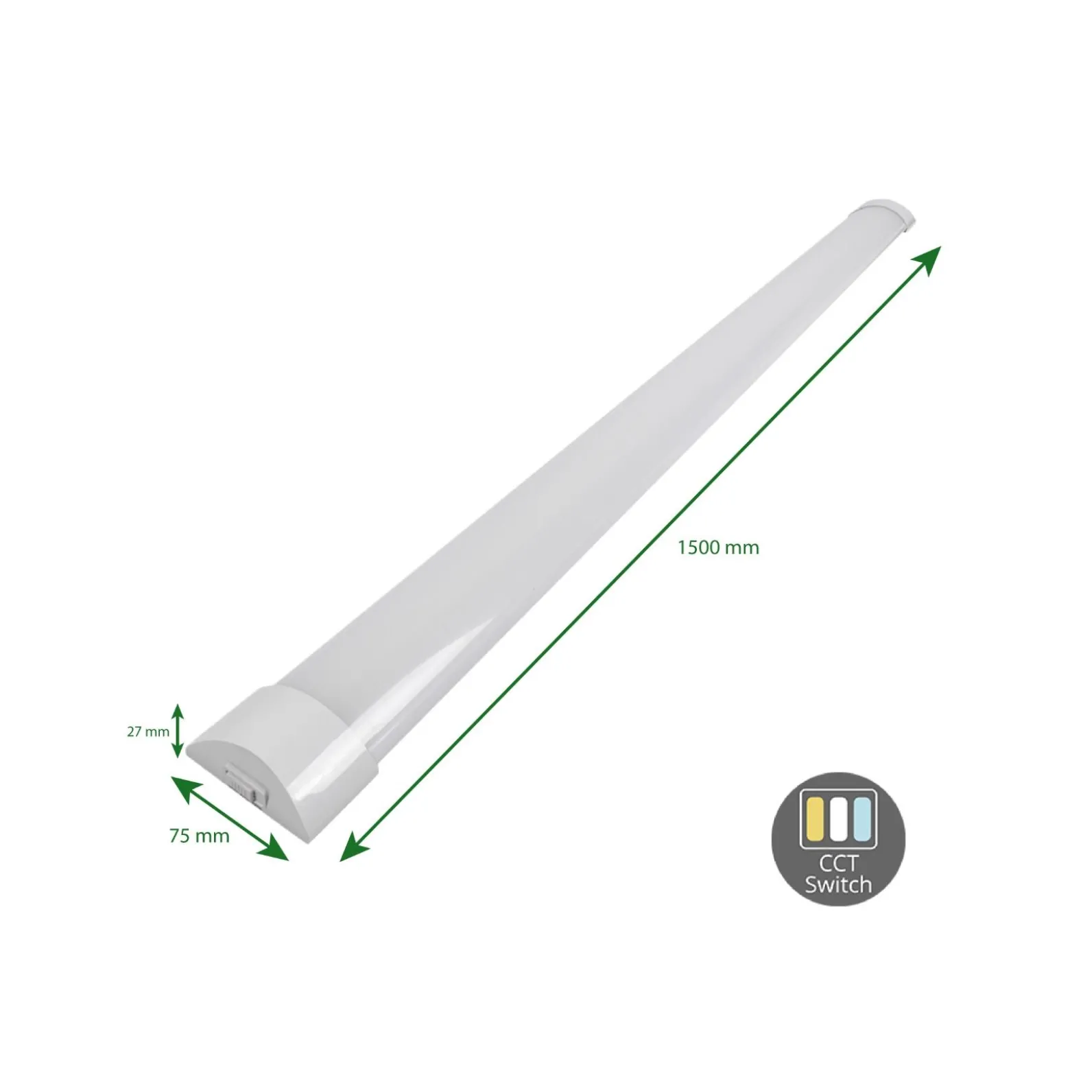 Bright Choice LED Allmänbruksarmatur 50W 6000lm 830-842-865 CCT | 150cm
