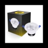 Bright Choice LED Downlight Runda Lutningsbar 15W 1200lm 60D - 930 Varm Vit | 135mm - Utskärning 110mm - UGR <19