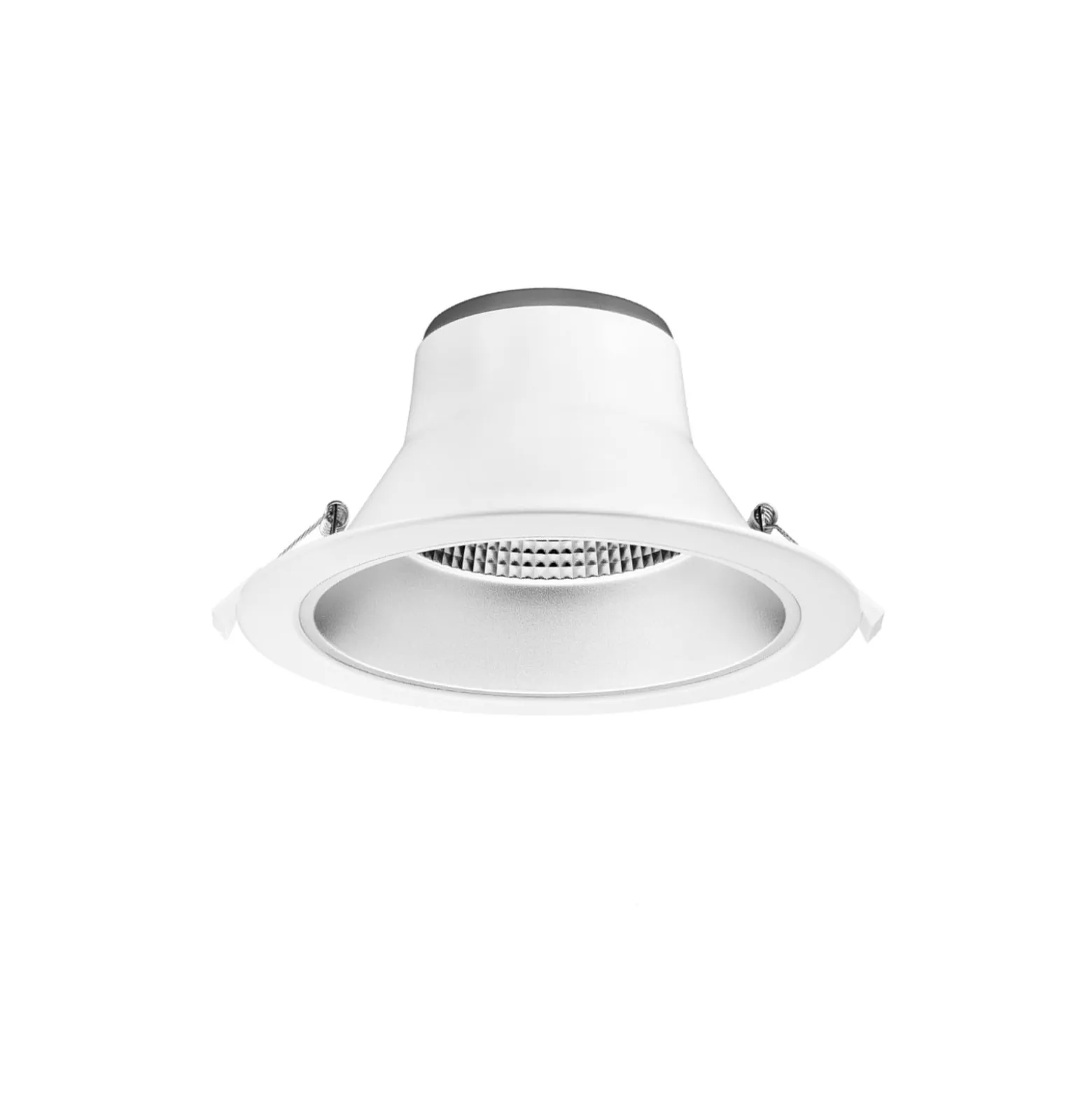 Bright Choice LED Downlight SIA Aluminium Vit 15W 1650lm 60D - 830-850 Justerbar Vit | Utskärning 195mm - IP22 - Optional Dimbar