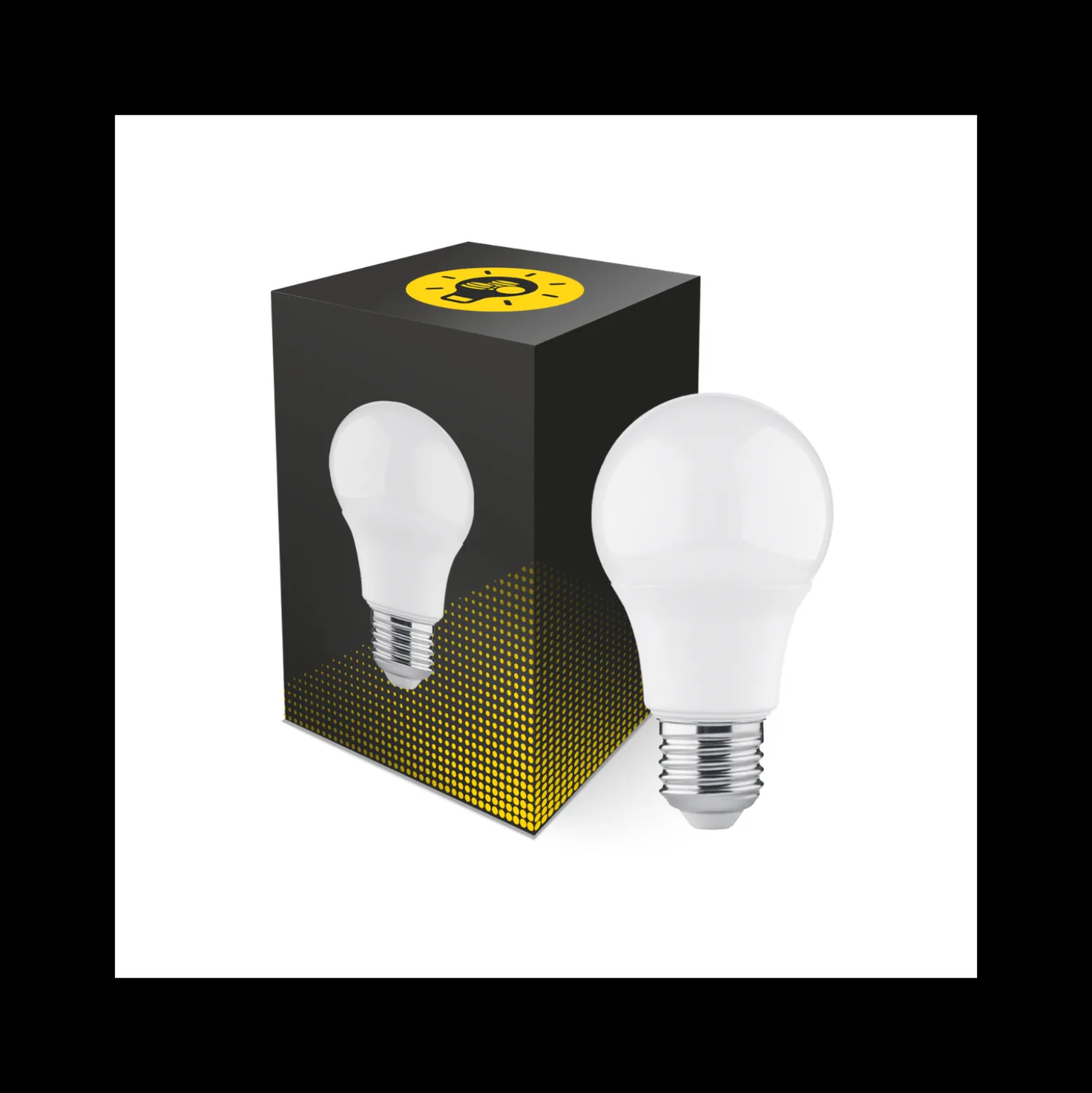 Bright Choice LED Lampa E27 Päron Matt 4.9W 470lm - 830 Varm Vit | Ersättare 40W