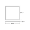 Bright Choice LED Panel Backlit 40W 4080lm 827-865 CCT + RGB | 60x60cm - UGR <22