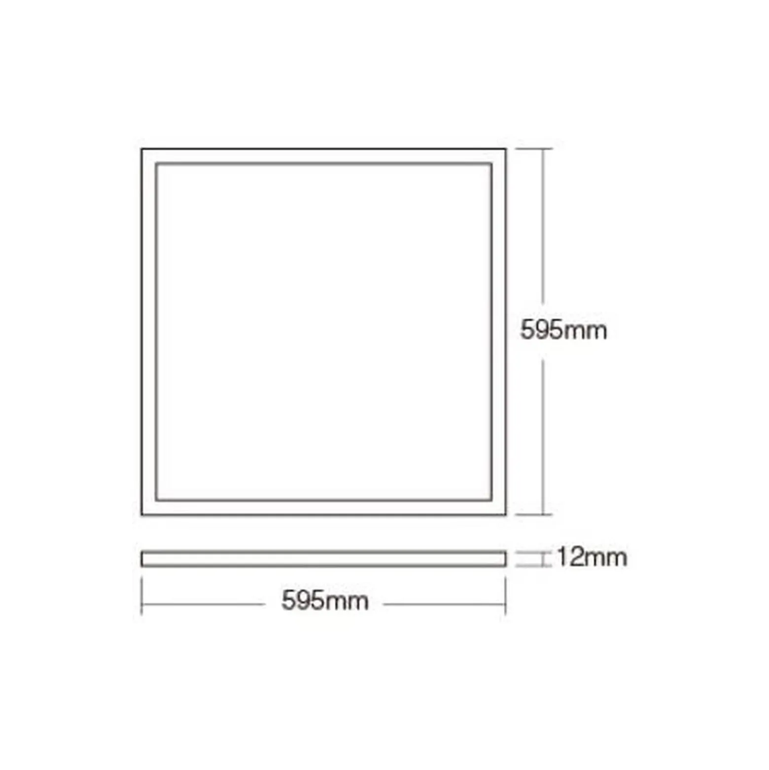 Bright Choice LED Panel Backlit 40W 4080lm 827-865 CCT + RGB | 60x60cm - UGR <22