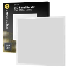 Bright Choice LED Panel Backlit 36W 3240lm - 840 Kallvit | 60x60cm - UGR <22