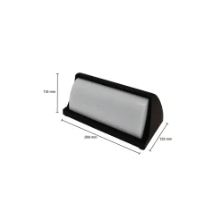 Bright Choice LED Plafond Svart 12W 1200lm - 830 Varm Vit | IP54