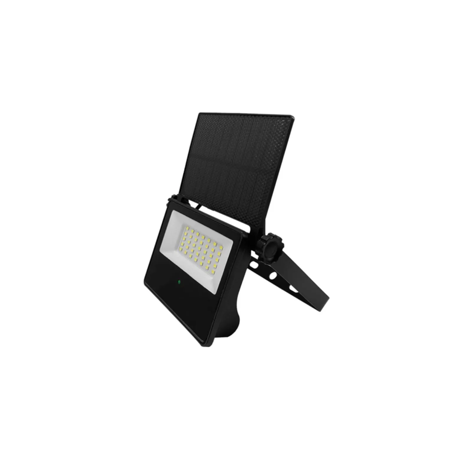 Bright Choice LED Strålkastare Svart 10W 860lm 120D - 765 Dagsljus | IP65 - Solar - Symmetrisk