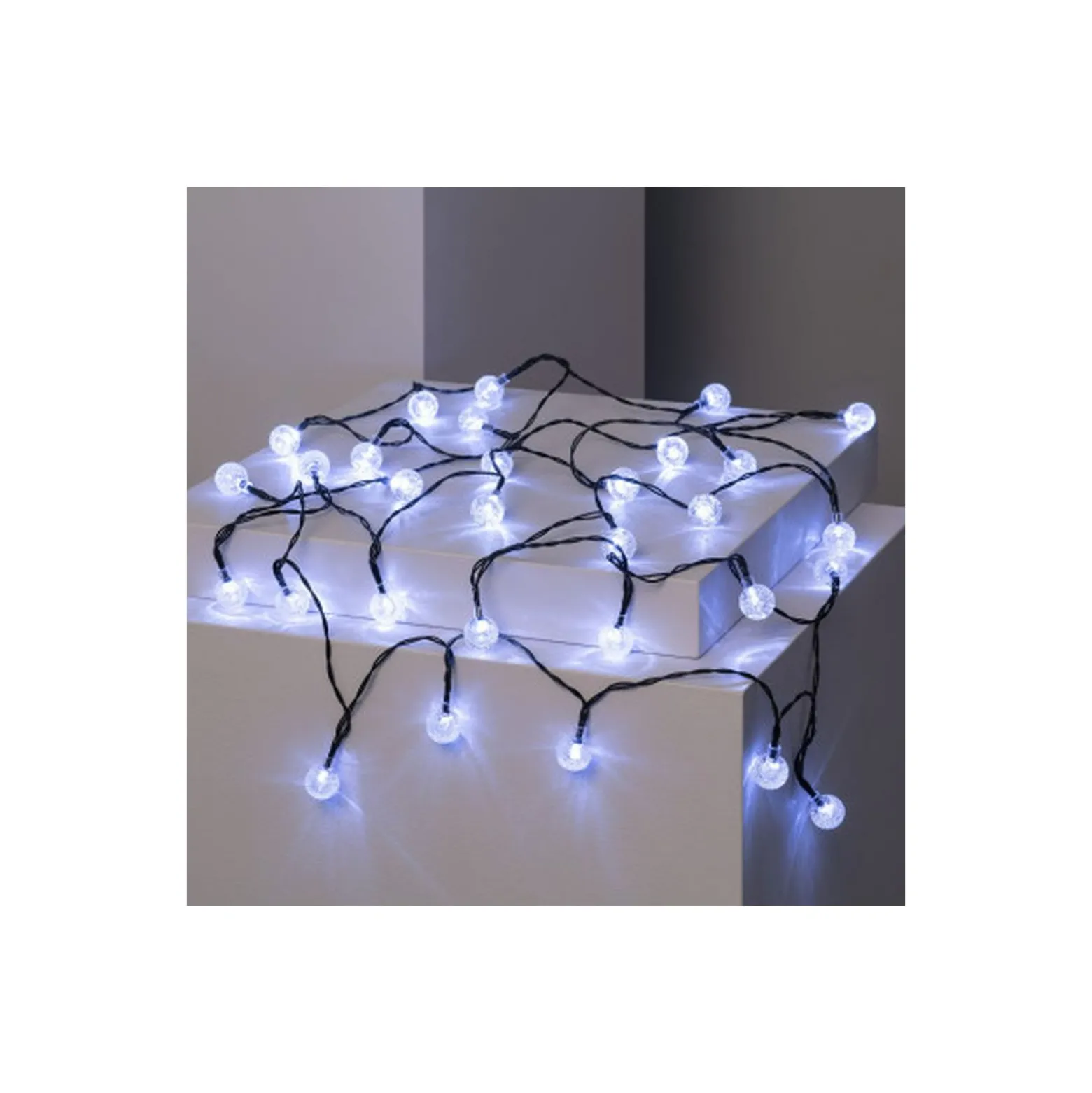 Bright Choice Ljusslinga LED Moonballs ABS 1W 20lm - 830 Varm Vit | Solar
