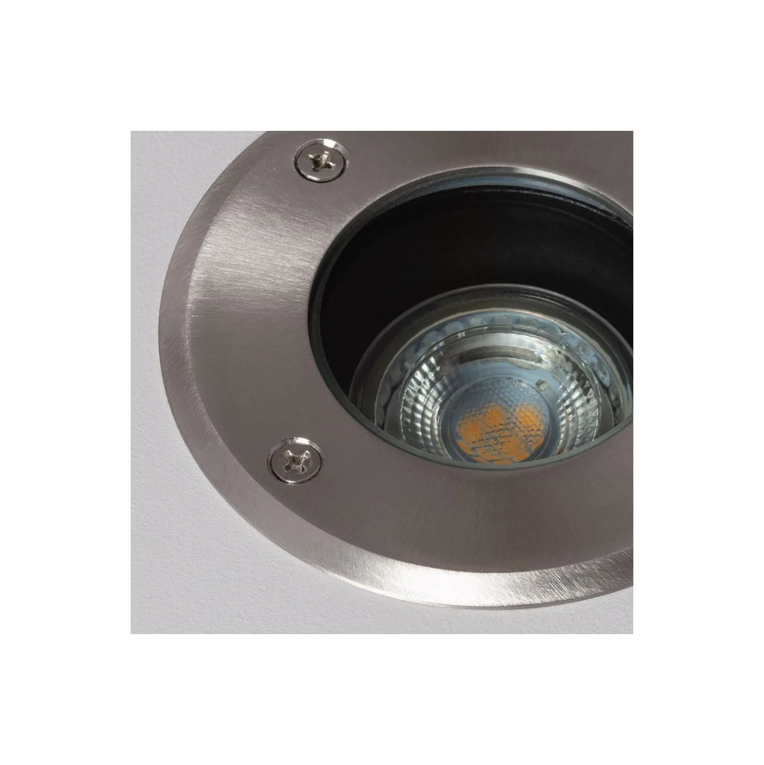 Bright Choice Markspotlights Rostfritt Stål Silver | Passande för 1x GU10