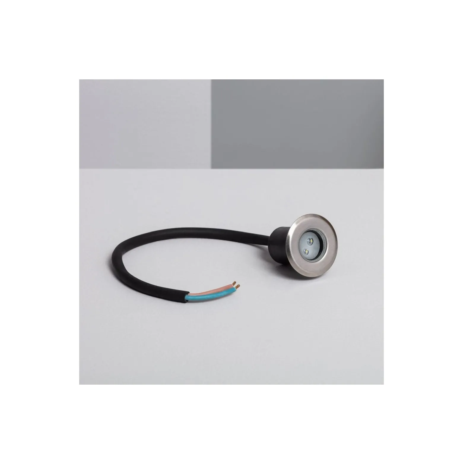 Bright Choice Markspotlights Mini Utomhusljus Rostfritt Stål Grå 1W 20lm - 830 Varm Vit