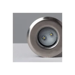 Bright Choice Markspotlights Mini Utomhusljus Rostfritt Stål Grå 1W 20lm - 830 Varm Vit