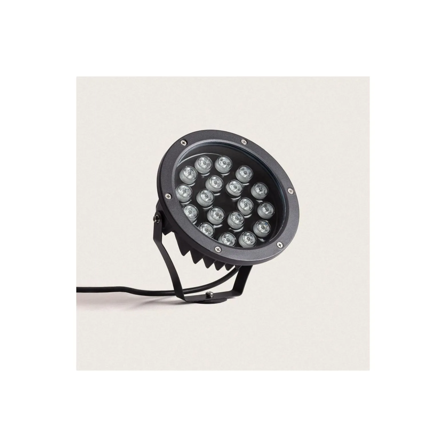 Bright Choice Spik Ljus Colmar Aluminium Svart 18W 1620lm - 830 Varm Vit