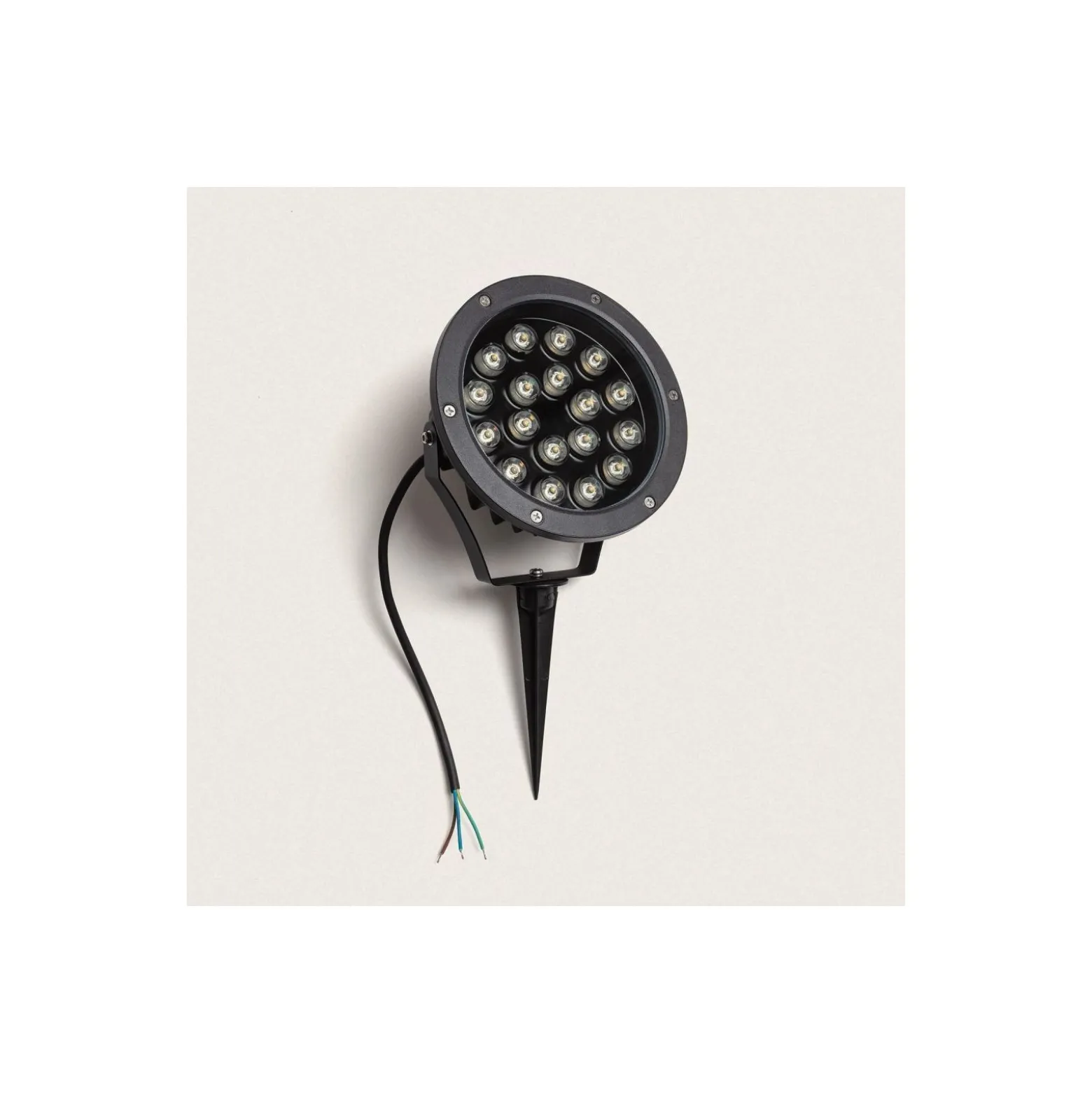 Bright Choice Spik Ljus Colmar Aluminium Svart 18W 1620lm - 830 Varm Vit