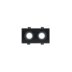 Bright Choice Spot Duo Svart | Utskärning 155x75mm - IP22 - GU10 Fitting