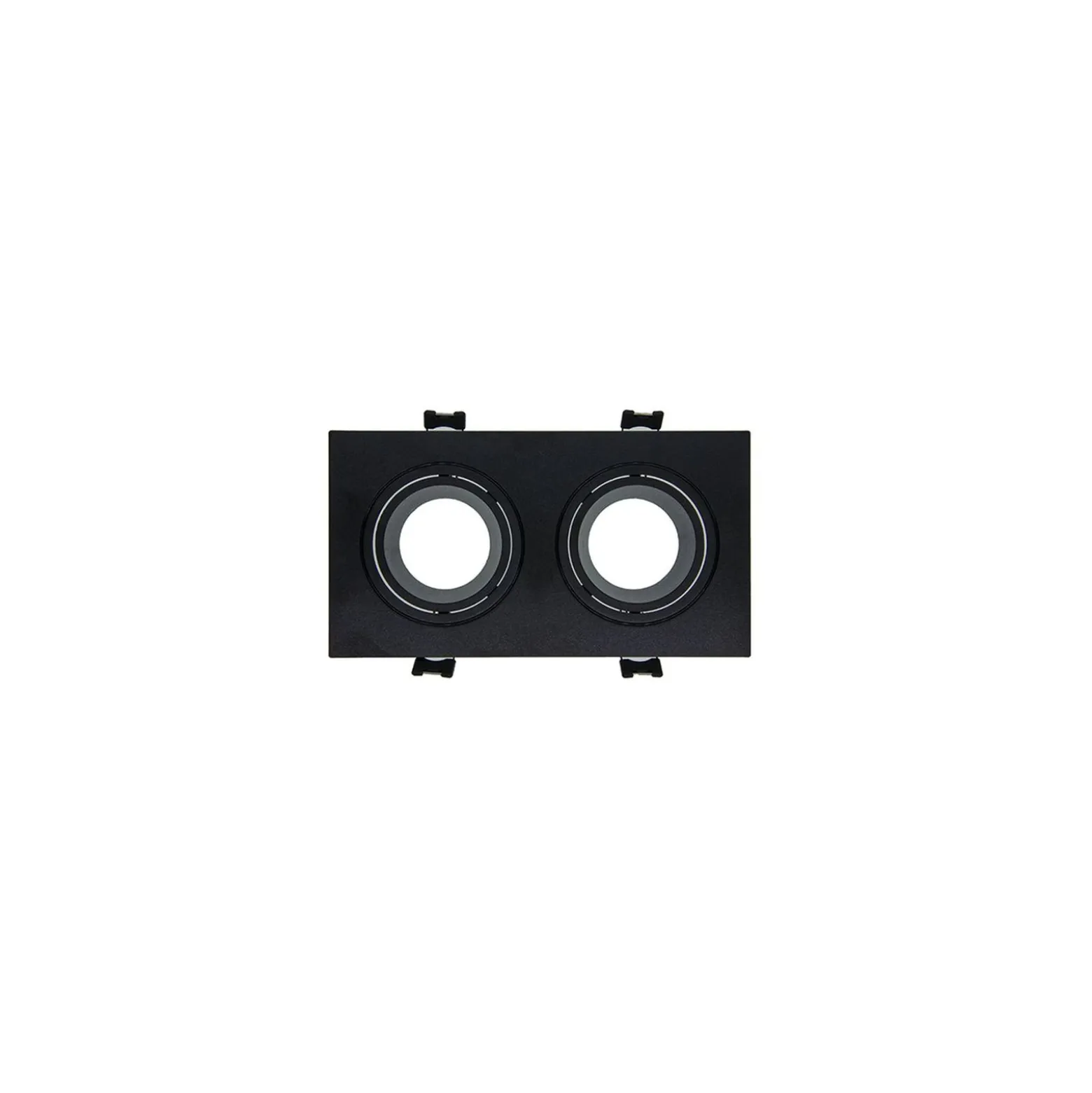 Bright Choice Spot Duo Svart | Utskärning 155x75mm - IP22 - GU10 Fitting