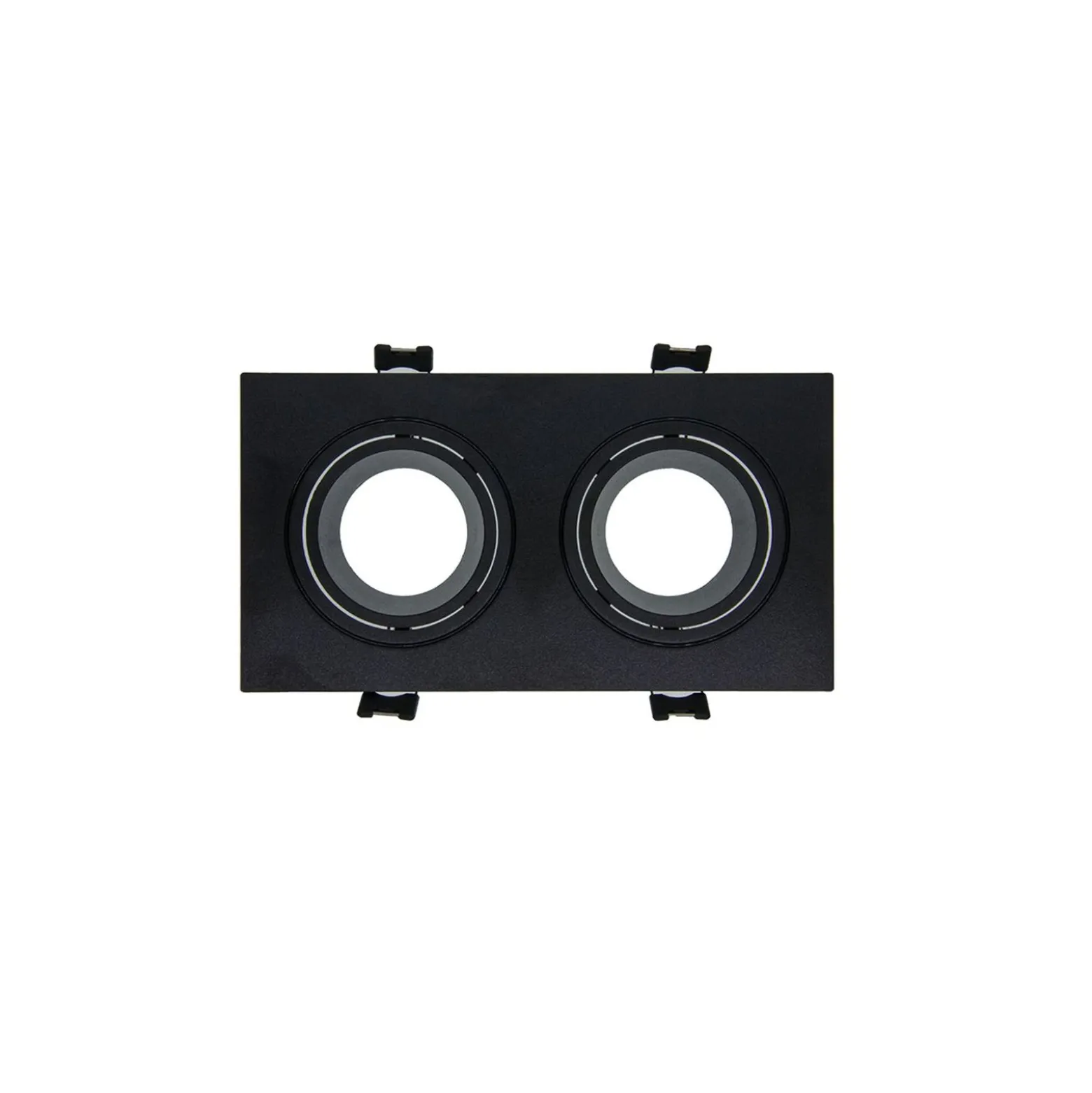 Bright Choice Spot Duo Svart | Utskärning 155x75mm - IP22 - GU10 Fitting