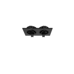 Bright Choice Spot Duo Svart | Utskärning 155x75mm - IP22 - GU10 Fitting