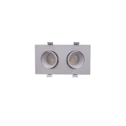 Bright Choice Spot Duo Vit | Utskärning 155x75mm - IP22 - GU10 Fitting