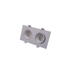 Bright Choice Spot Duo Vit | Utskärning 155x75mm - IP22 - GU10 Fitting
