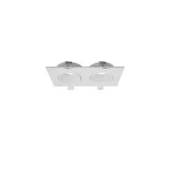 Bright Choice Spot Duo Vit | Utskärning 155x75mm - IP22 - GU10 Fitting