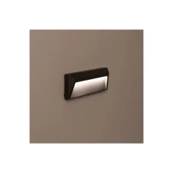 Bright Choice Vägglampa Chester PC Antracit 2W 100lm - 830 Varm Vit