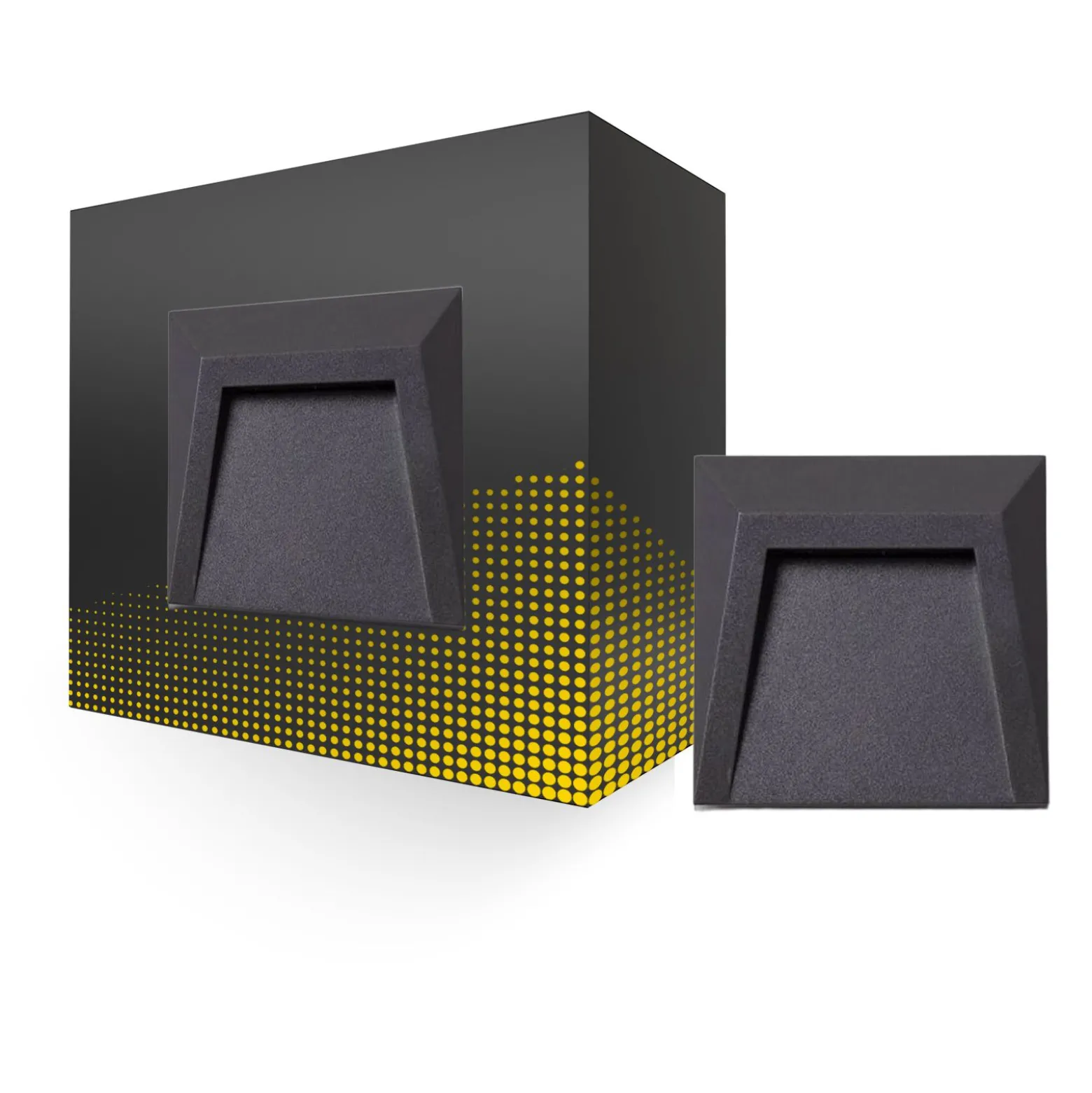 Bright Choice Vägglampa Clover PC Antracit 1.5W 100lm - 840 Kallvit