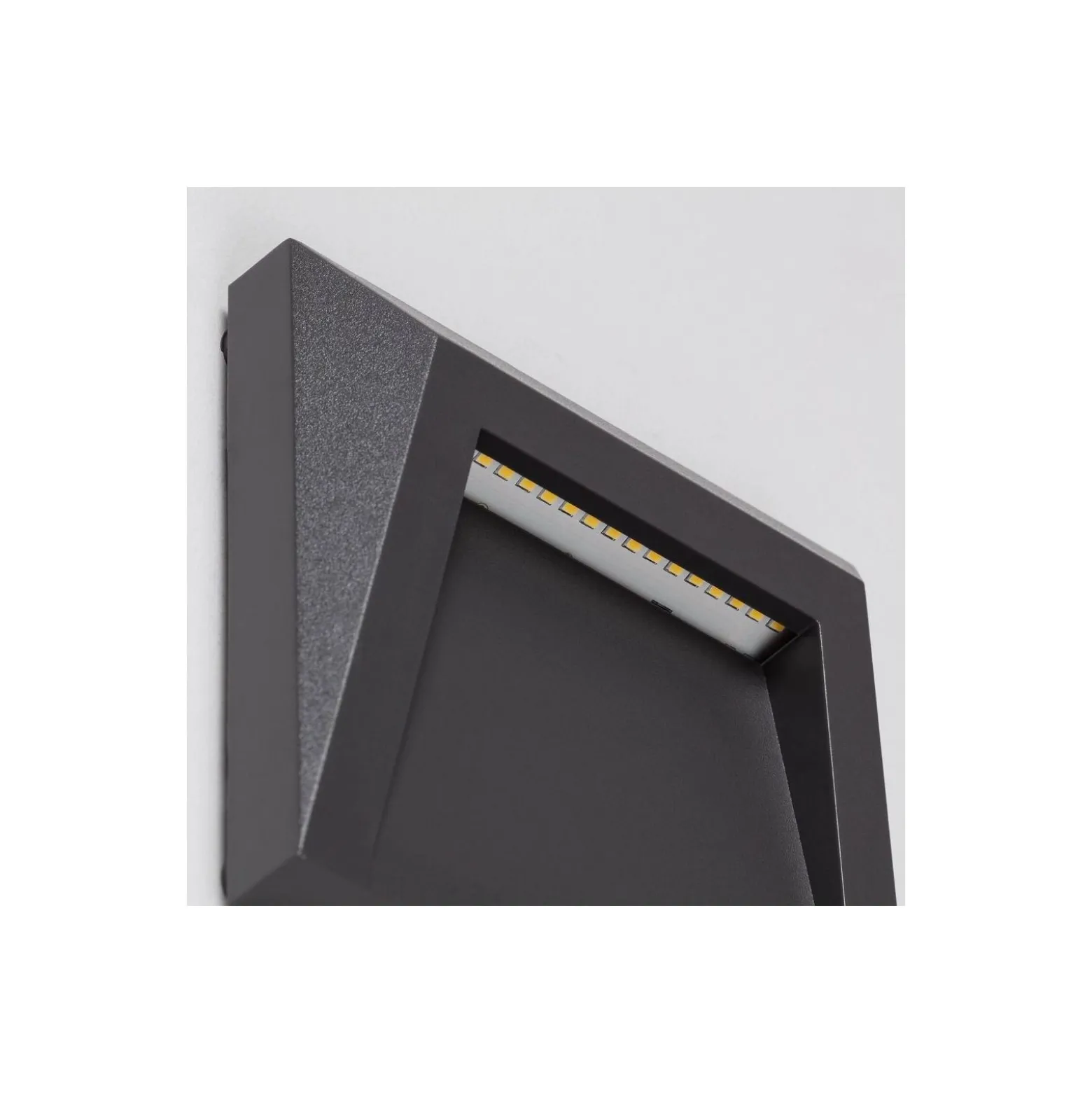Bright Choice Vägglampa Clover PC Antracit 1.5W 100lm - 840 Kallvit