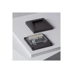 Bright Choice Vägglampa Clover PC Antracit 1.5W 100lm - 840 Kallvit