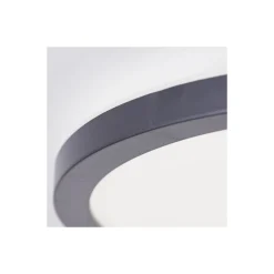 Brilliant Brennan Taklampa Plast Svart Vit 13W 2000lm - 840 Kallvit | 294mm - IP44 - 3-Stegs Dimbar