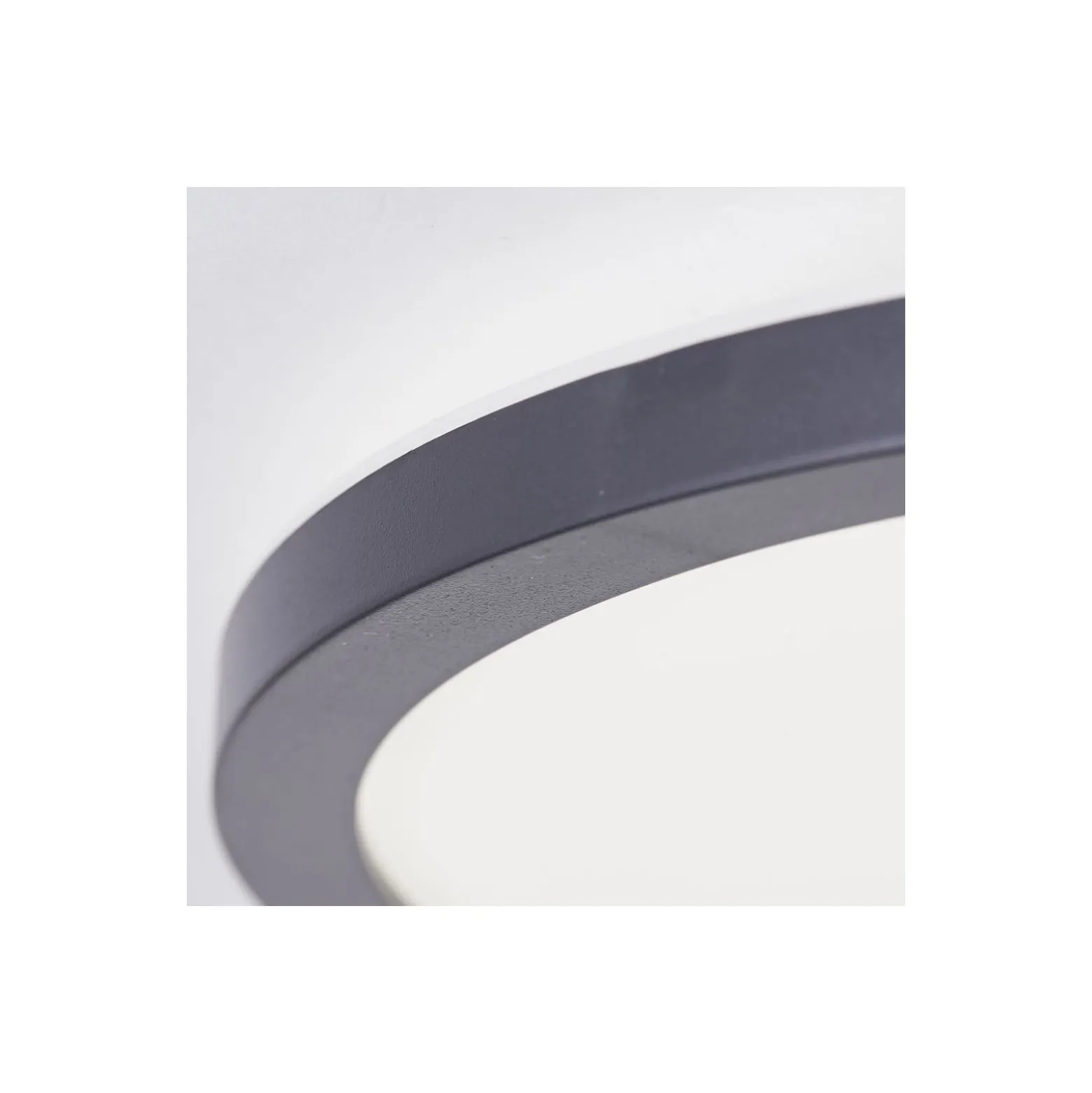Brilliant Brennan Taklampa Plast Svart Vit 13W 2000lm - 840 Kallvit | 294mm - IP44 - 3-Stegs Dimbar