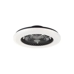 Brilliant Badria Takfläkt Plast Metall Svart 36W 4700lm - 830-865 CCT+RGB | 490mm - Fjärrkontroll Dimbar