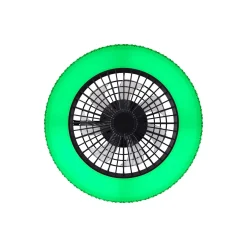 Brilliant Badria Takfläkt Plast Metall Svart 36W 4700lm - 830-865 CCT+RGB | 490mm - Fjärrkontroll Dimbar