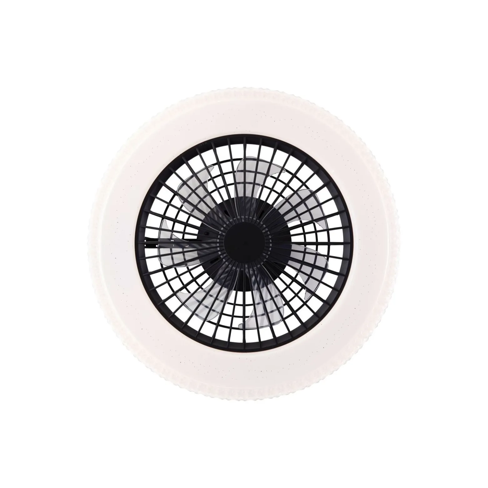Brilliant Badria Takfläkt Plast Metall Svart 36W 4700lm - 830-865 CCT+RGB | 490mm - Fjärrkontroll Dimbar