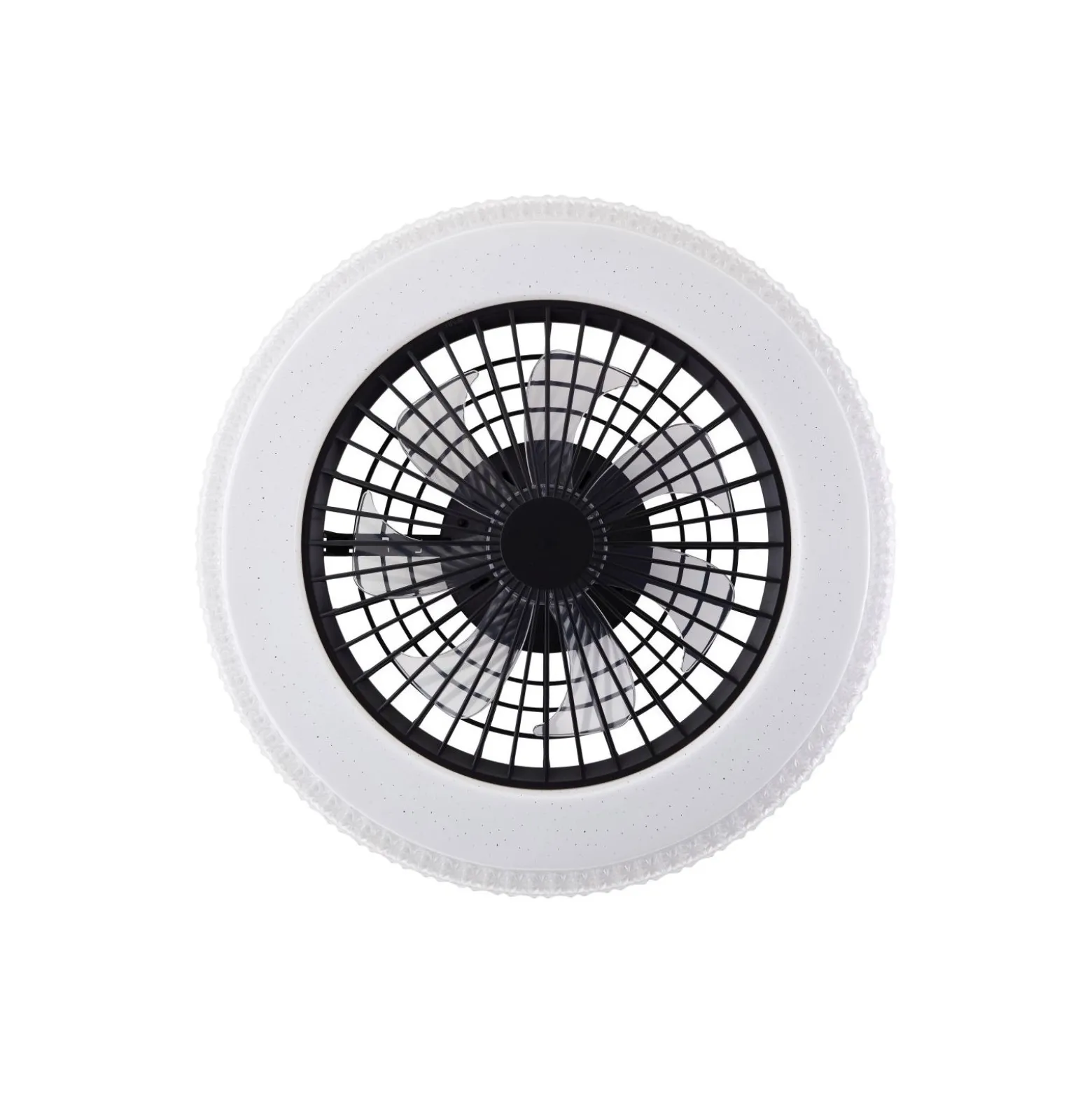 Brilliant Badria Takfläkt Plast Metall Svart 36W 4700lm - 830-865 CCT+RGB | 490mm - Fjärrkontroll Dimbar