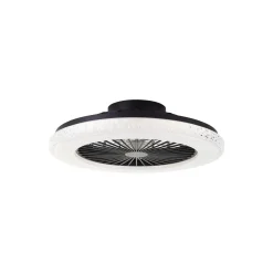 Brilliant Badria Takfläkt Plast Metall Svart 36W 4700lm - 830-865 CCT+RGB | 490mm - Fjärrkontroll Dimbar