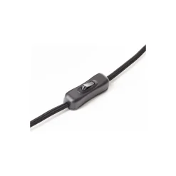 Brilliant Bordslampa Casto Glas Metall Svart Beige | 190mm - Passande för 1x E27