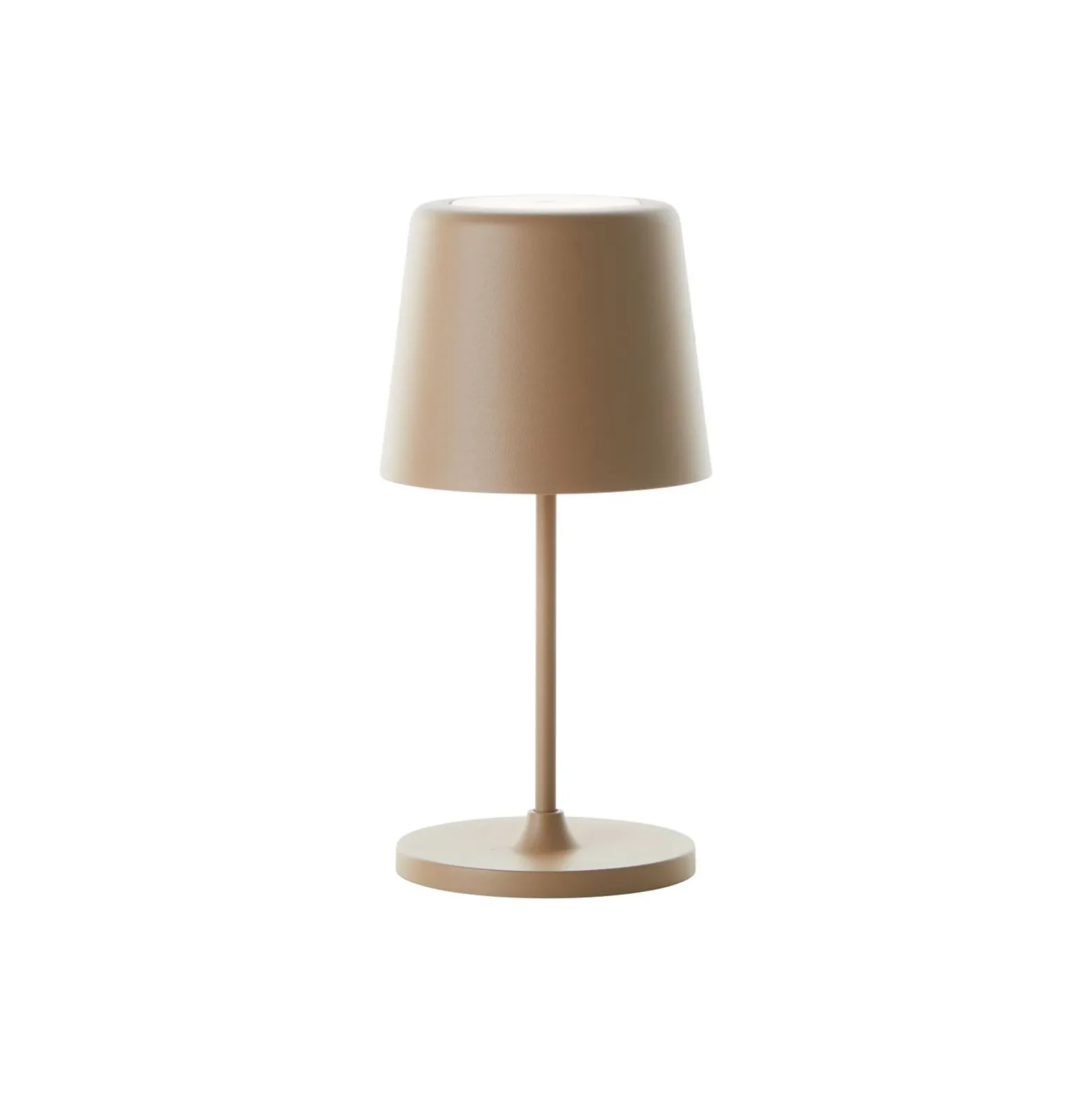 Brilliant Bordslampa Kaami Metall Plast Brun 2W 310lm - 830 Varm Vit | 100mm - IP44 - Utomhus - Dimbar