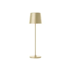 Brilliant Bordslampa Kaami Metall Plast Guld 2W 310lm - 830 Varm Vit | 100mm - IP44 - Utomhus - Dimbar