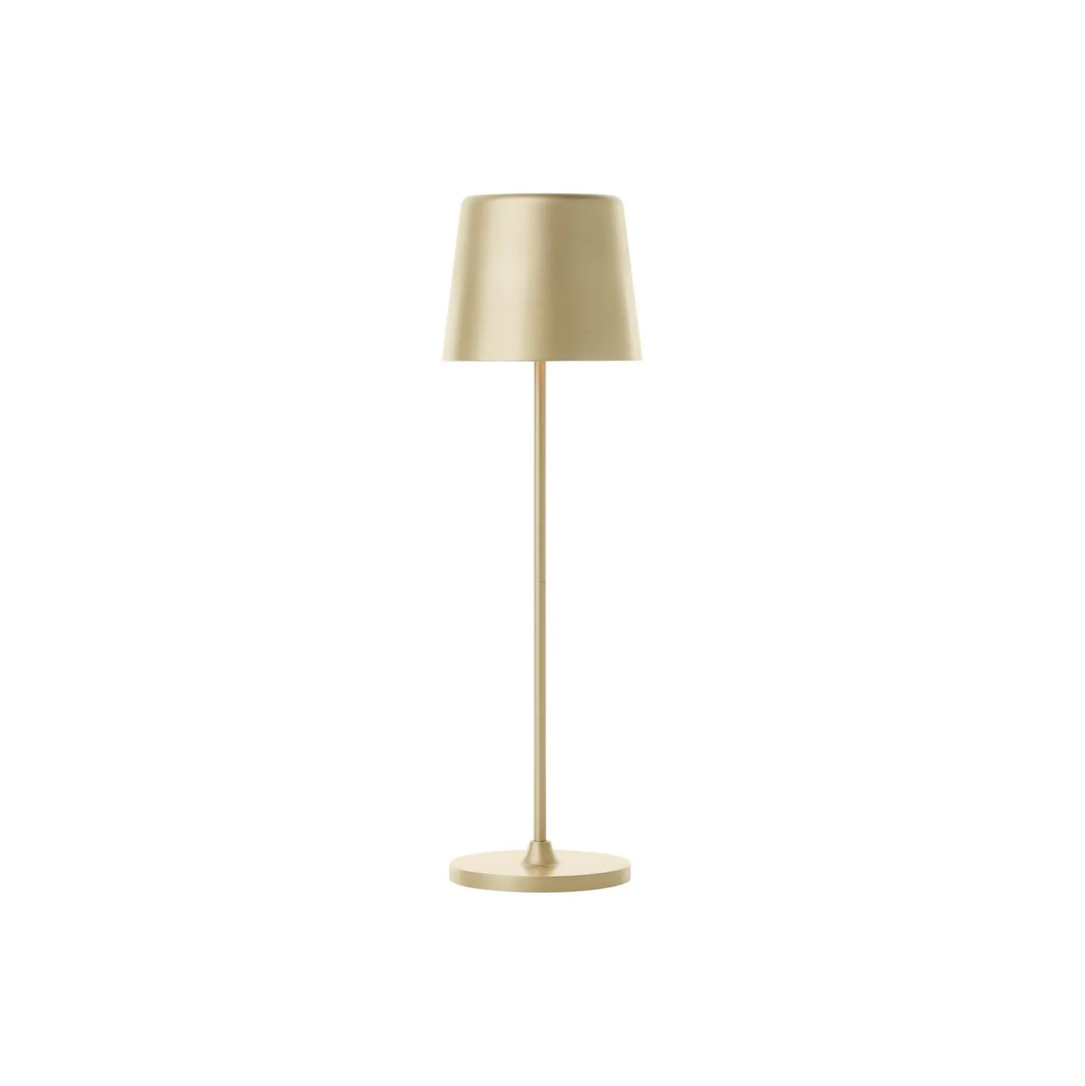 Brilliant Bordslampa Kaami Metall Plast Guld 2W 310lm - 830 Varm Vit | 100mm - IP44 - Utomhus - Dimbar
