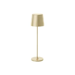 Brilliant Bordslampa Kaami Metall Plast Guld 2W 310lm - 830 Varm Vit | 100mm - IP44 - Utomhus - Dimbar